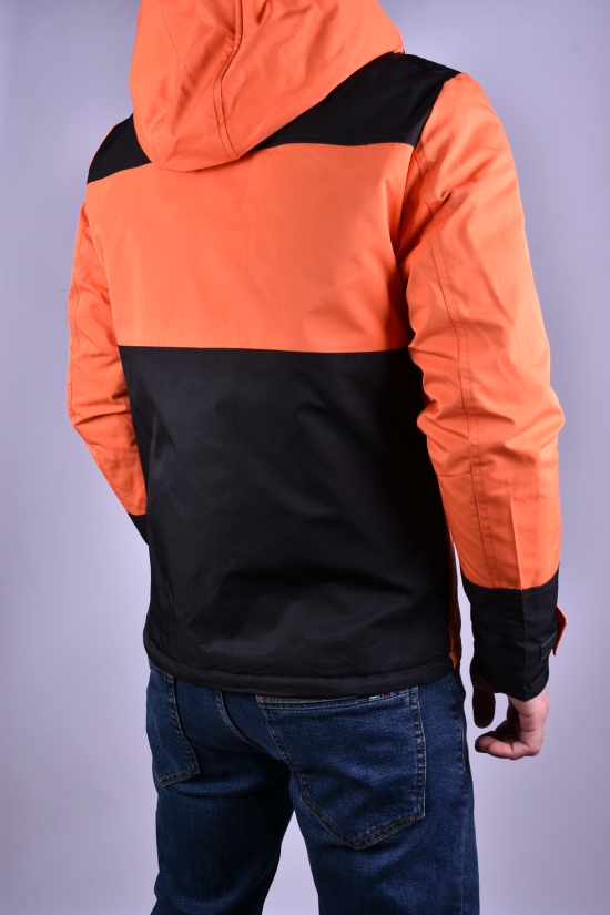 Куртка чоловіча з плащової тканини (кол. помаранчевий) демісезонна "ATE" Розміри в наявності : 44, 46, 48 арт.8887