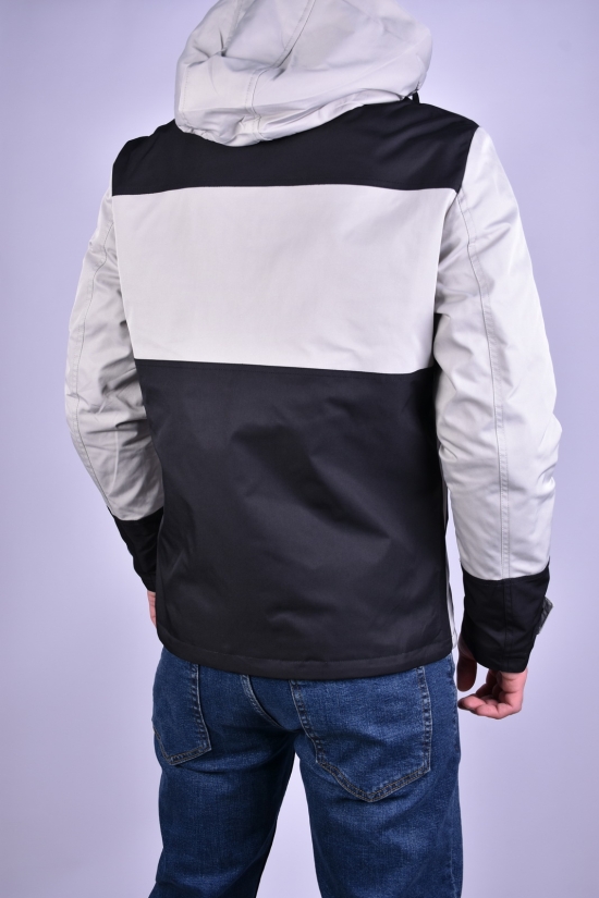 Куртка чоловіча з плащової тканини (кол. латте) демісезонна "ATE" Розмір в наявності : 48 арт.8887