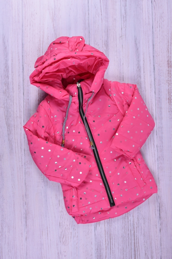 Куртка для девочки (цв.малиновый) демисезонная болоневая "PRADA" Рост в наличии : 86, 92, 98, 104 арт.683