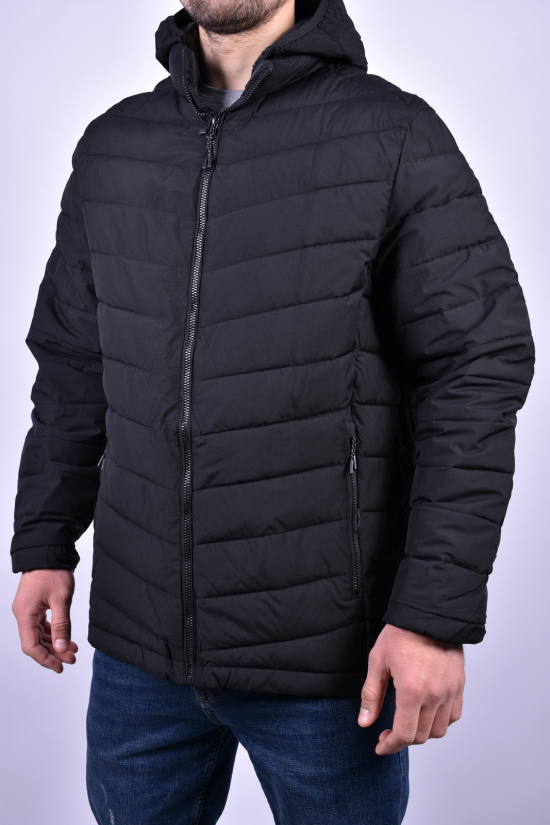 Куртка чоловіча (кол. чорний) з плащової тканини демісезонна "PANDA" Розмір в наявності : 54 арт.D9609D