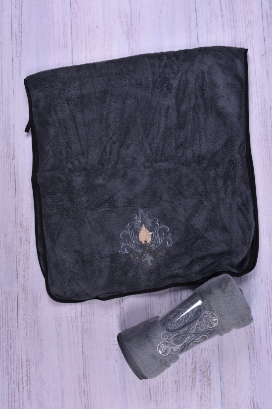 Полотенце банное (ткань микрофибра) размер 70/140 см (вес 280гр.) арт.998-402