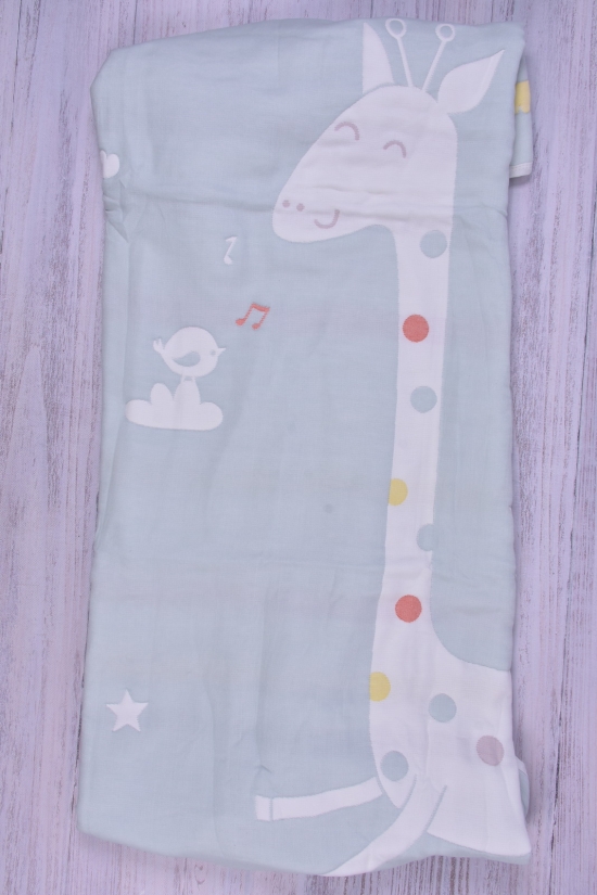 Детское одеяло (цв.серо-голубой) размер 110/110 вес 840гр. арт.3163