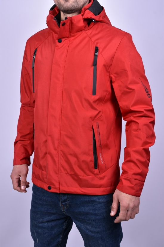 Куртка чоловіча демісезонна (кол. червоний) з плащової тканини "DGJJ" Розміри в наявності : 46, 48 арт.2604