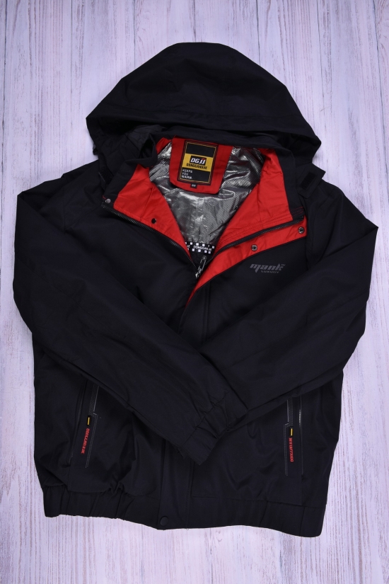 Куртка мужская демисезонная (цв.черный) из плащевки "DGJJ" Размер в наличии : 58 арт.1131