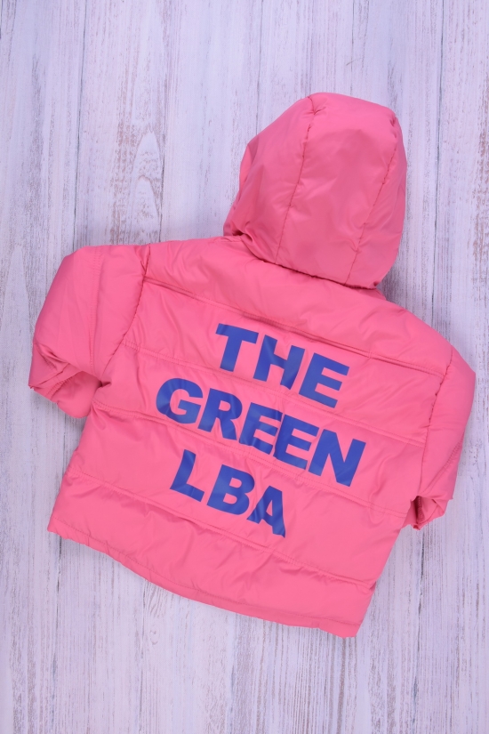 Куртка для девочки демисезонная (цв.розовый) из плащевки Рост в наличии : 116, 122, 128 арт.08