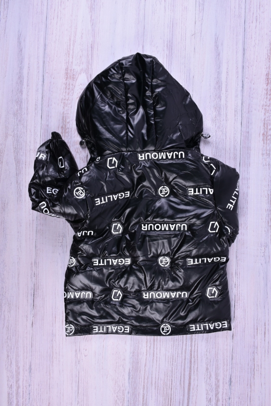 Куртка для девочки (цв.черный) болоневая Рост в наличии : 98, 104 арт.016