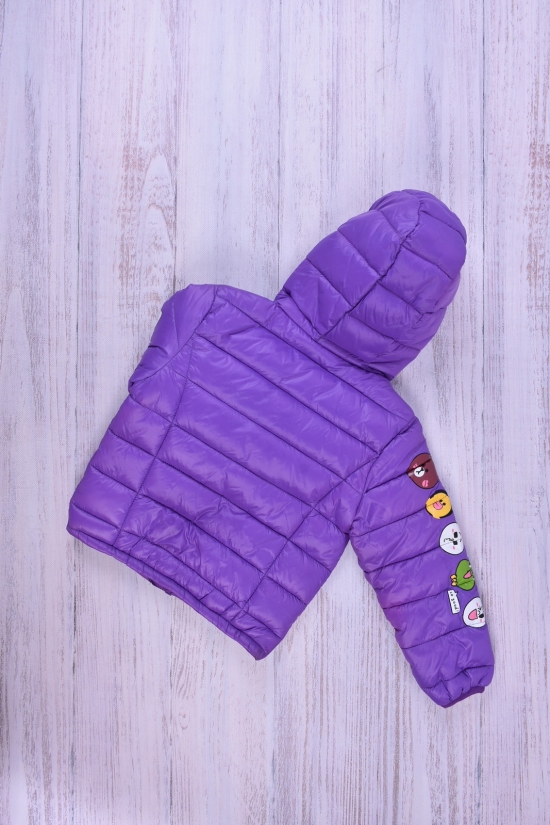 Куртка для дівчинки демісезонна (цв. фіолетовий) з плащової тканини. Зріст в наявності : 86 арт.014