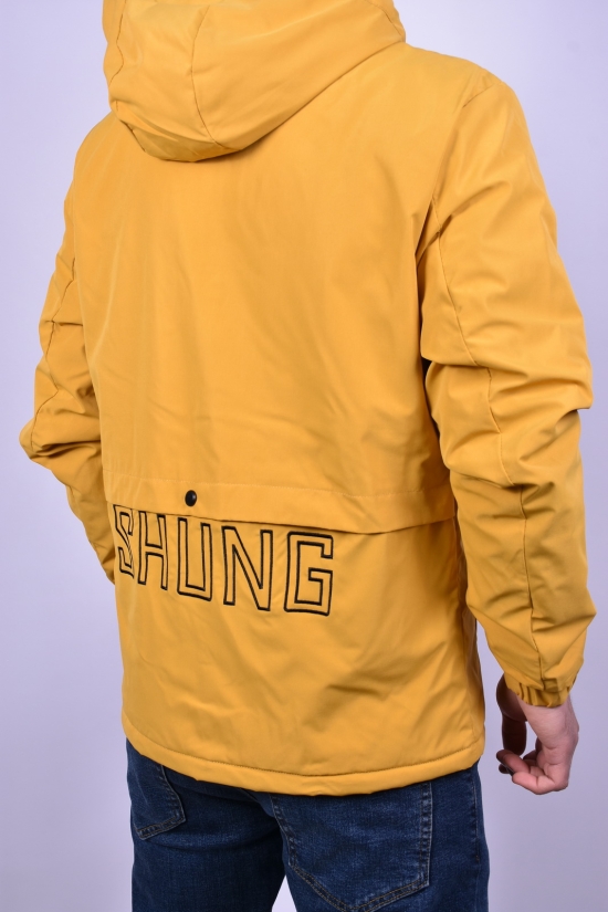 Куртка мужская демисезонная (цв.горчичный) с плащевки Размер в наличии : 46 арт.9951