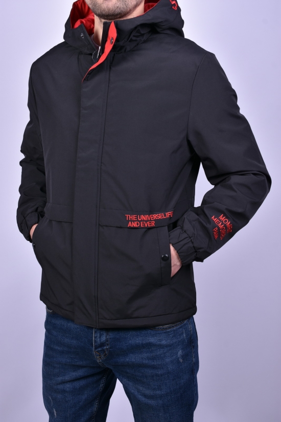 Куртка чоловіча демісезонна (кол. чорний) з плащової тканини Розмір в наявності : 46 арт.9951