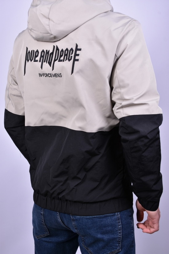 Куртка мужская демисезонная (цв.капучино) с плащевки Размеры в наличии : 42, 44, 46, 48 арт.99-52