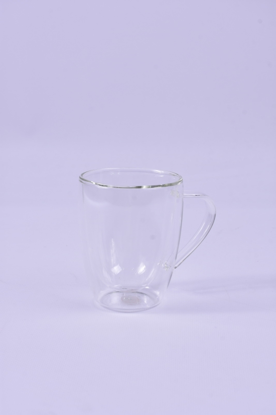 Чашка стеклянная с двойным дном 250мл 