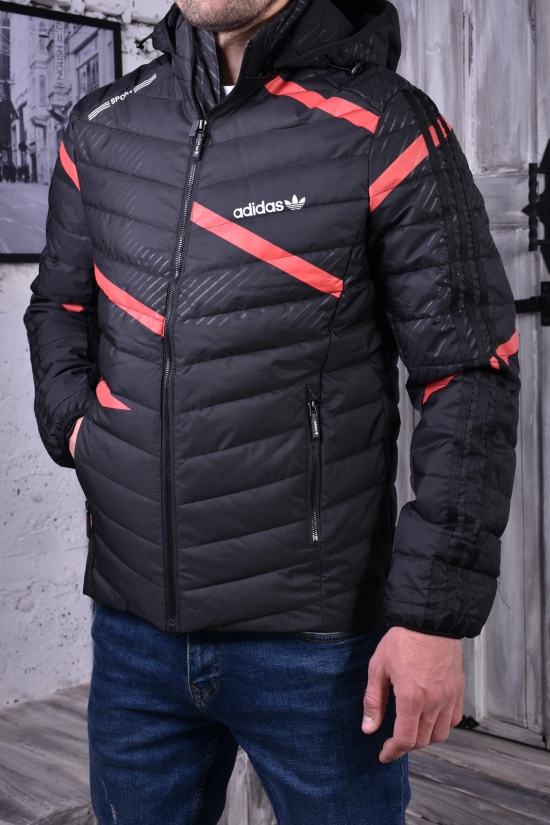 Куртка чоловіча (кол. чорний/червоний) демісезонна "ADIDAS" Розміри в наявності : 46, 48 арт.8187
