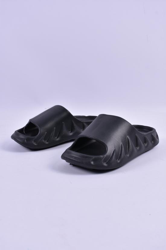 Шлёпанцы мужские из пены (цв.черный) состав 65% EVA 35%PVC Размер в наличии : 40 арт.B509