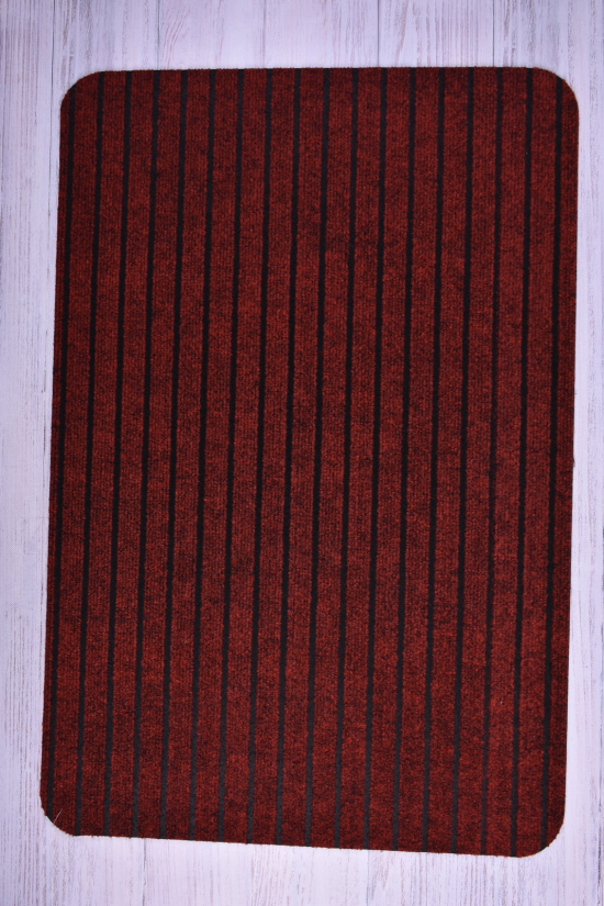 Коврик на резиновой (цв.бордовый) основе размер 60/90 см. арт.LB-2022-006