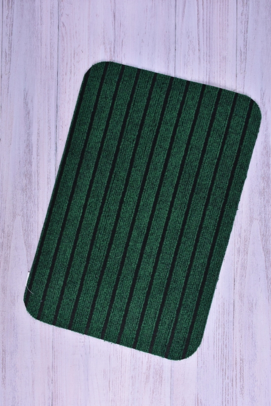 Коврик на резиновой (цв.зеленый) основе размер 40/60 см. арт.LB308-04