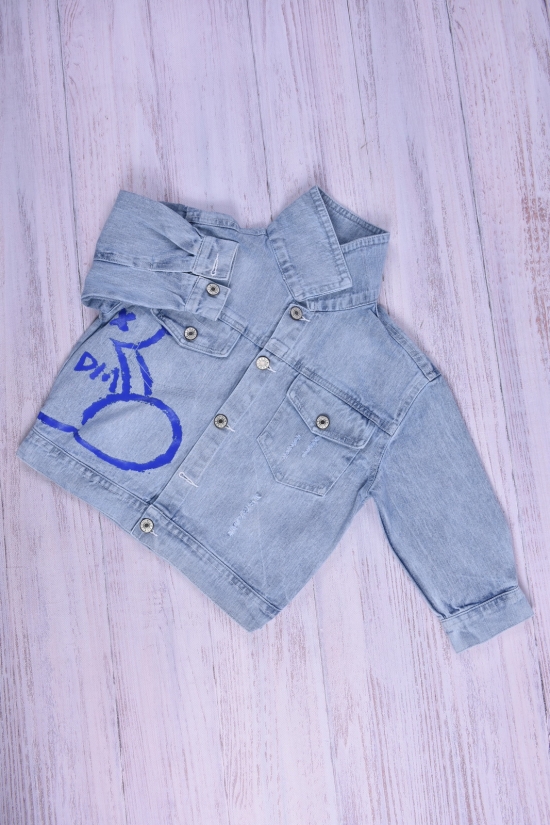 Піджак джинсовий для дівчинки (кол. блакитний) Зріст в наявності : 98 арт.48