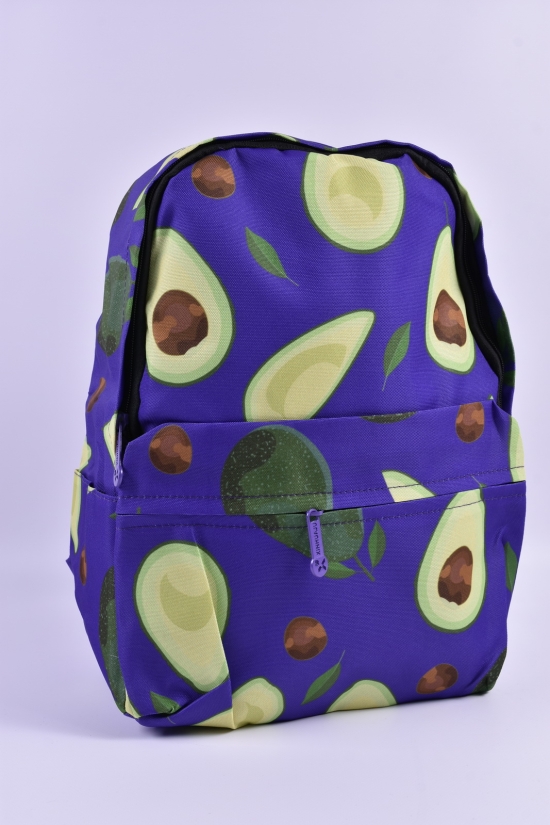 Рюкзак тканевый (цв.фиолетовый) размер 40/28/14 см. арт.2280
