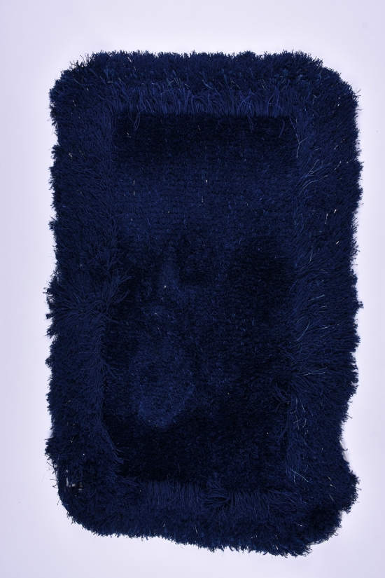 Килимок "травка" на тканинній основі (кол. т. синій) розмір 50/80 см арт.2020-030
