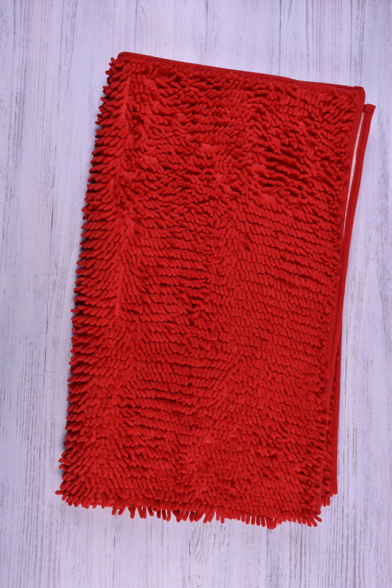 Коврик "Лапша" (цв.красный) на тканевой основе (микрофибра) размер 90/150см. арт.90/150