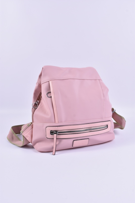 Жіночий рюкзак (цв. рожевий) розмір 31/35/10 см арт.H975-1