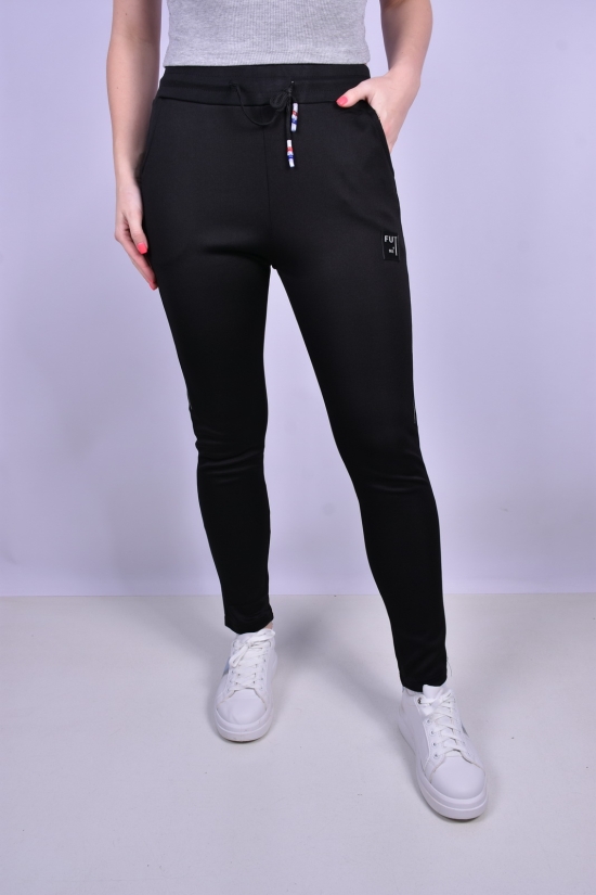 Штани жіночі спортивні (кол. чорний) трикотажні Розміри в наявності : 44, 46, 48 арт.8002