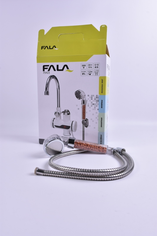 Обогреватель воды c LCD-дисплеем KALTA -3 FALA 3 кВт до 60C давление 0,1-0,6 МПа кабель1,2 арт.75923