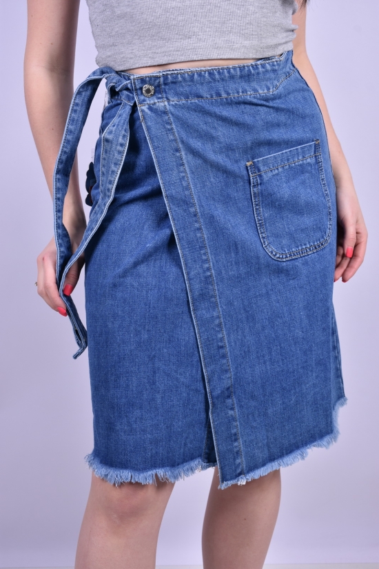 Юбка джинсовая женская с поясом Размер в наличии : 28 арт.C6073