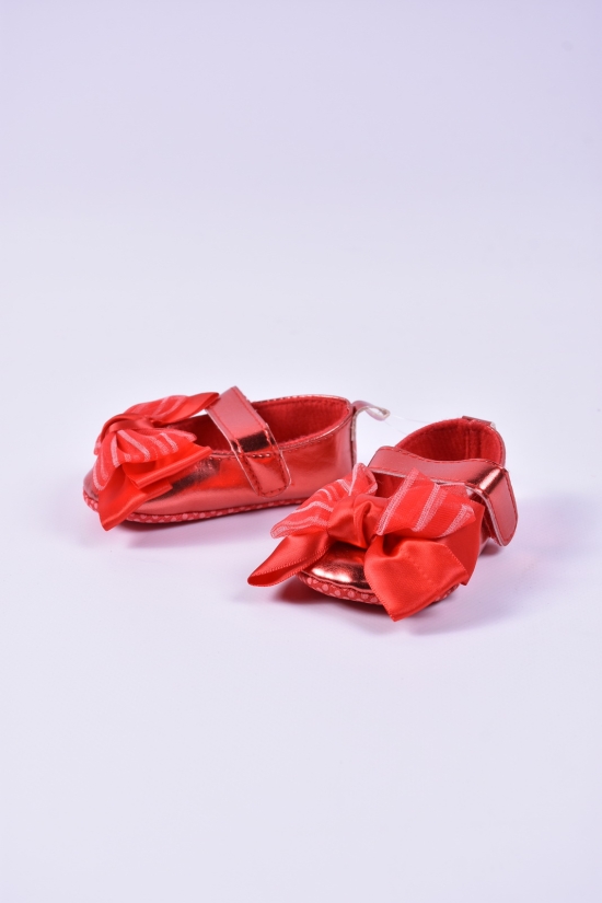 Пінетки дитячі тканинні (кол. червоний) Розмір в наявності : 13 арт.D-7