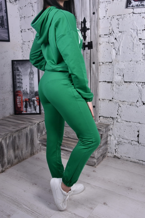 Костюм жіночий (кол. зелений) трикотажний (склад 85% polyester 15% elastan) "SOFT" Розмір в наявності : 48 арт.0030