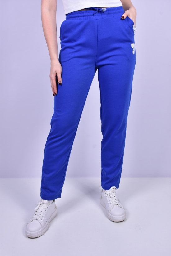 Штани жіночі спортивні (кол. синій) трикотажні "JJF" Розміри в наявності : 46, 52 арт.JS209