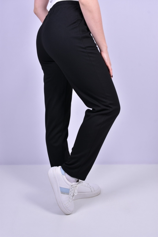 Штани жіночі спортивні (кол. чорний) трикотажні "JJF" Розміри в наявності : 44, 46 арт.JS209