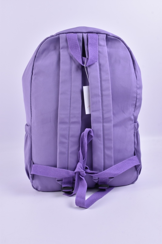 Жіночий рюкзак (цв. бузковий) (з плащової тканини) розмір 40/28/12 см арт.804