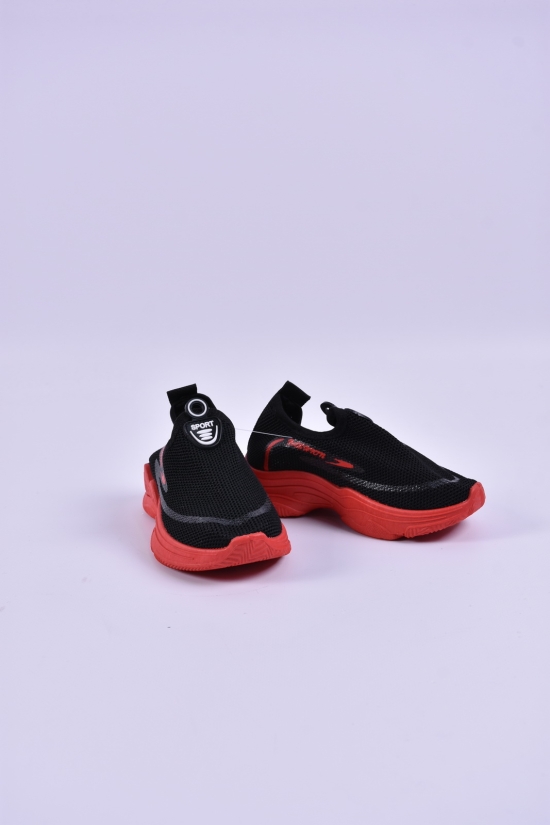 Кросівки дитячі тканинні (кол. чорний/червоний) Розмір в наявності : 25 арт.YH-32