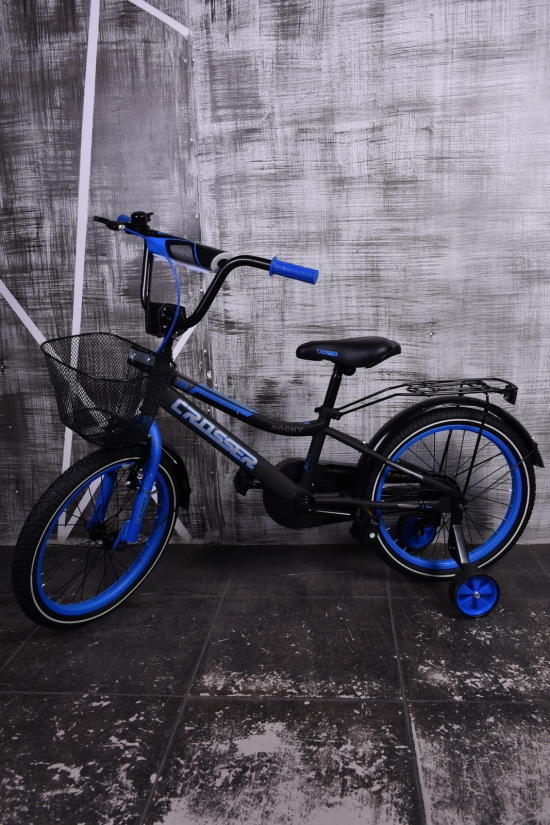 Велосипед 2-колёсный размер колеса 18 дюймов (цв.синий) "ROCKY CROSSER" (A) арт.012