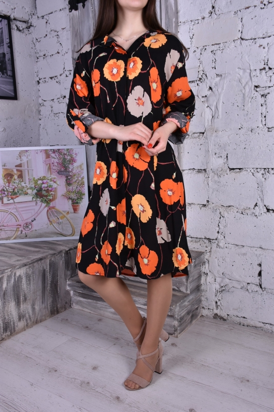Сукня жіноча (кол. чорний/оранжевий) "BURRASCA" Розміри в наявності : 46, 50, 52 арт.16841