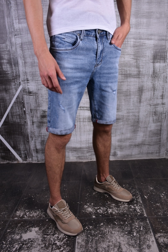 Шорти чоловічі джинсові стрейчові "PAGALEE" Розмір в наявності : 27 арт.P6272D