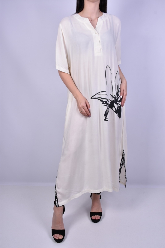 Сукня жіноча (кол. молочний) трикотажна "BASE" Розміри в наявності : 48, 50, 52, 54, 56 арт.E8327