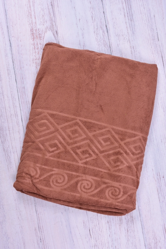 Рушник для сауни (кол. коричневий) тканина мікрофібра розмір 90/150см. вага 330гр. "KOLOCO арт.60-345