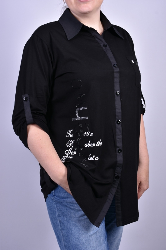 Сорочка жіноча (кол. чорний) "ANGORA" Розміри в наявності : 52, 54, 56 арт.685