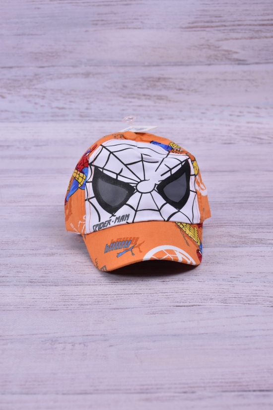 Бейсболка для хлопчика (кол. помаранчевий) (коло голови 46-48) арт.Spider-man
