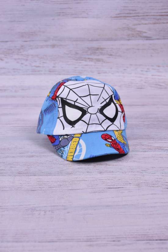 Бейсболка для мальчика (цв.голубой) (окружность головы 46-48) арт.Spider-man