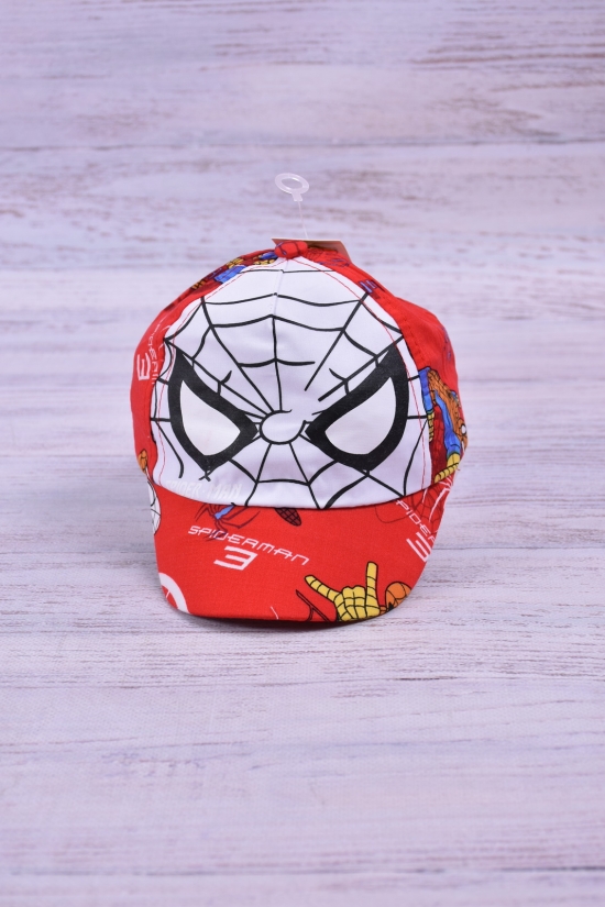 Бейсболка для мальчика (цв.красный) (окружность головы 46-48) арт.Spider-man
