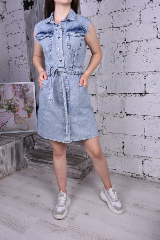 Платье женское джинсовое (col.R06) Размеры в наличии : 40, 44 арт.S-4018-R