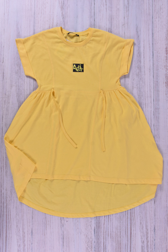 Платье для девочки (цв.желтый) трикотажное "Blue land" Рост в наличии : 116, 128, 152 арт.3557