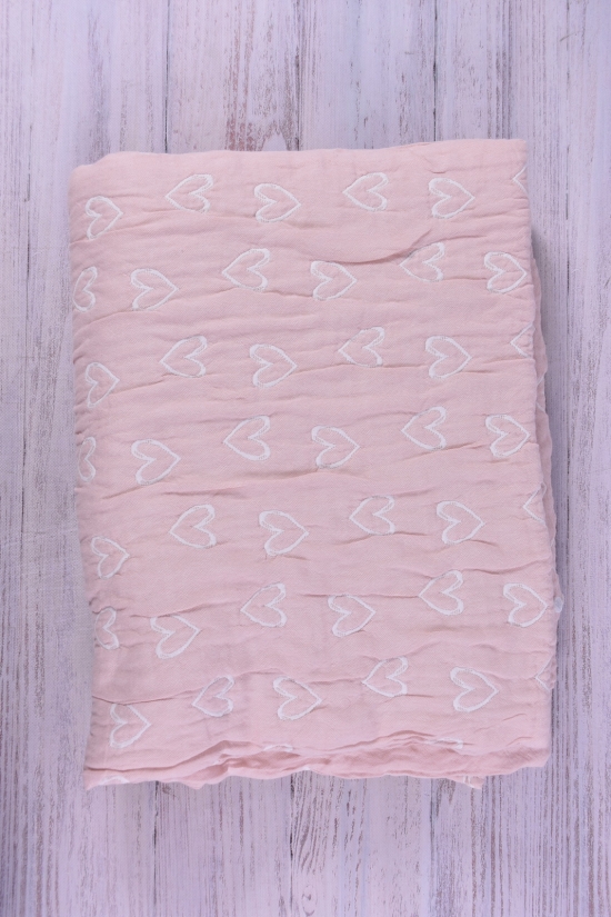 Покривало (кол. персиковий) тканина льон розмір 200/230см (вага 1800г) 