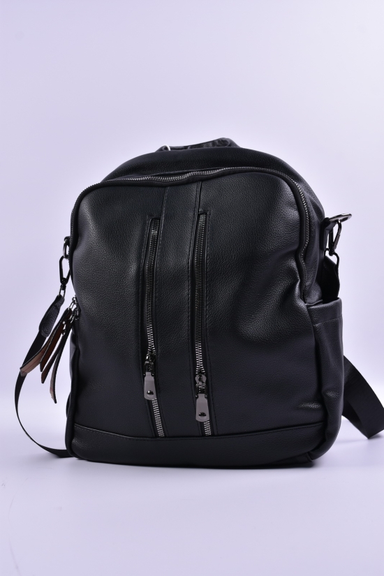 Рюкзак женский (цв.черный) размер 34/26/12 см. арт.3652-7