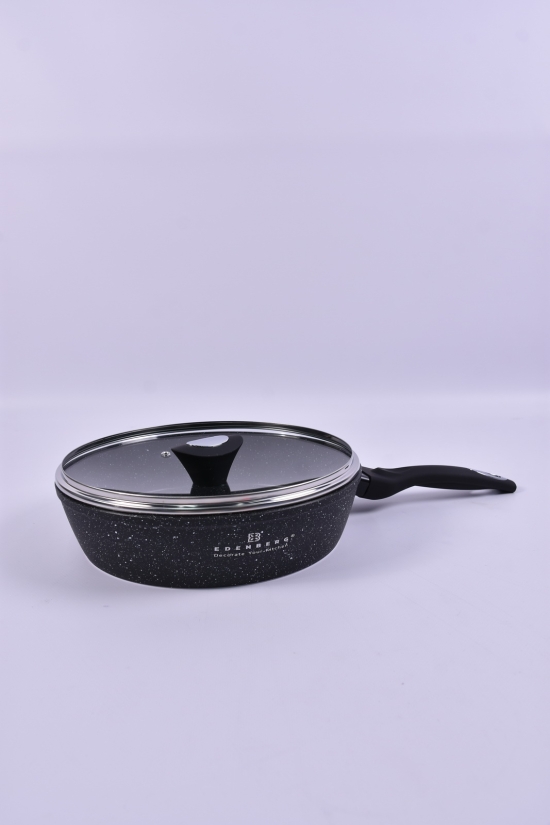 Сковорода 26 см. з кришкою (мармурове покриття) Edenberg арт.EB-5716
