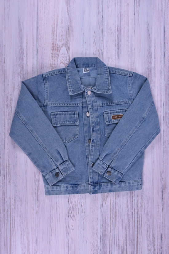 Пиджак джинсовый для мальчика (цв.голубой) Рост в наличии : 140 арт.ZH0303