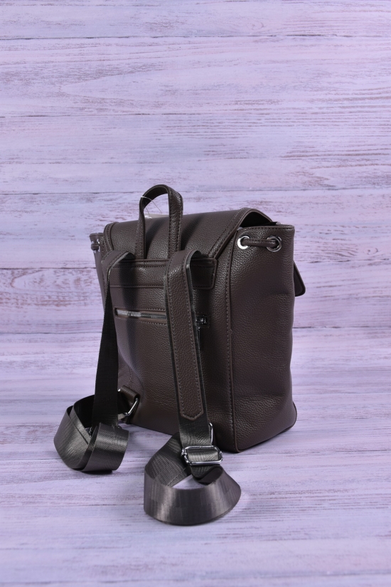 Жіночий рюкзак (цв. коричневий) розмір 25/23/11 см арт.8623
