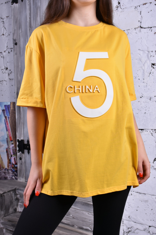 Жіноча футболка трикотажна (модель OVERSZE) розмір 46-48 
